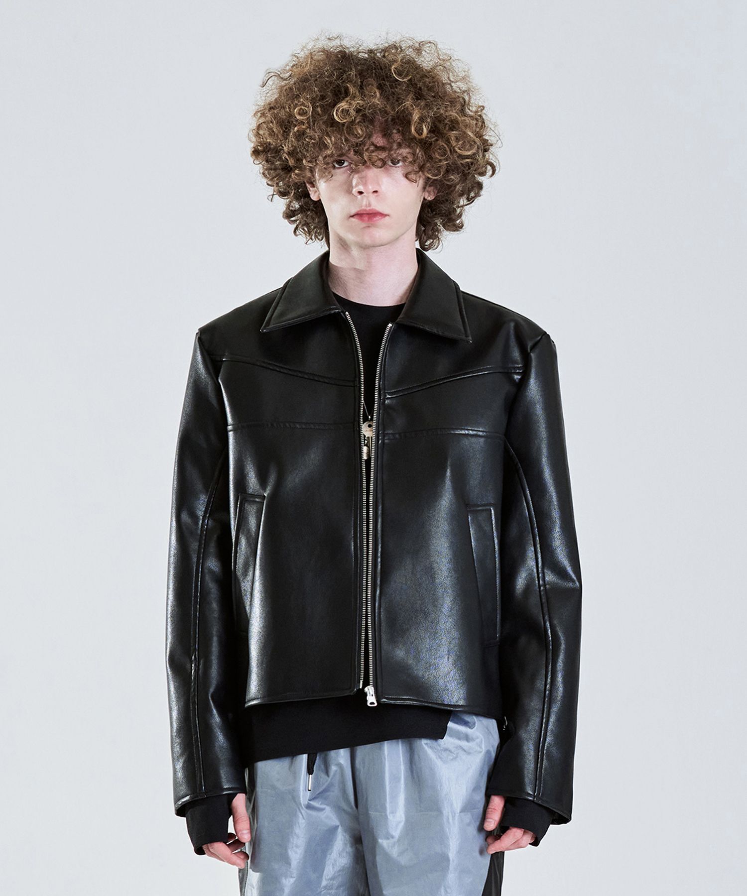 【LA MER MA MAISON】24SS★ DOUBLE LINE LEATHER JACKET Designer fashion, Seoul-fully created | W Concept