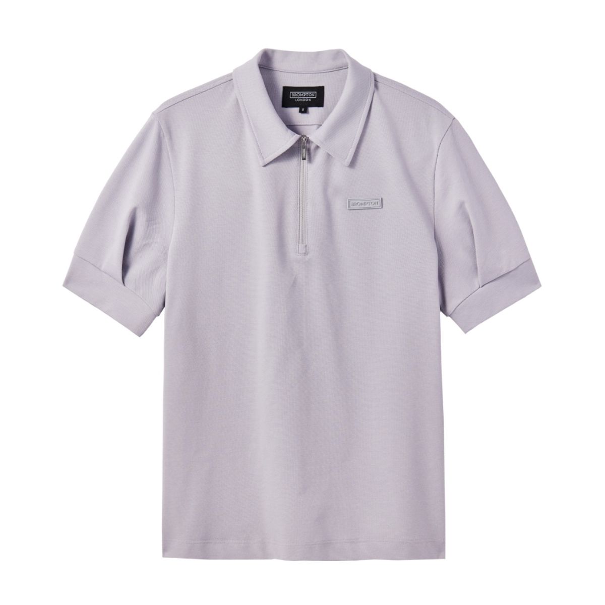 브롬톤 런던(BROMPTON LONDON) W HALF ZIP COLLAR T-SHIRT - LAVENDER (P242WTS352)