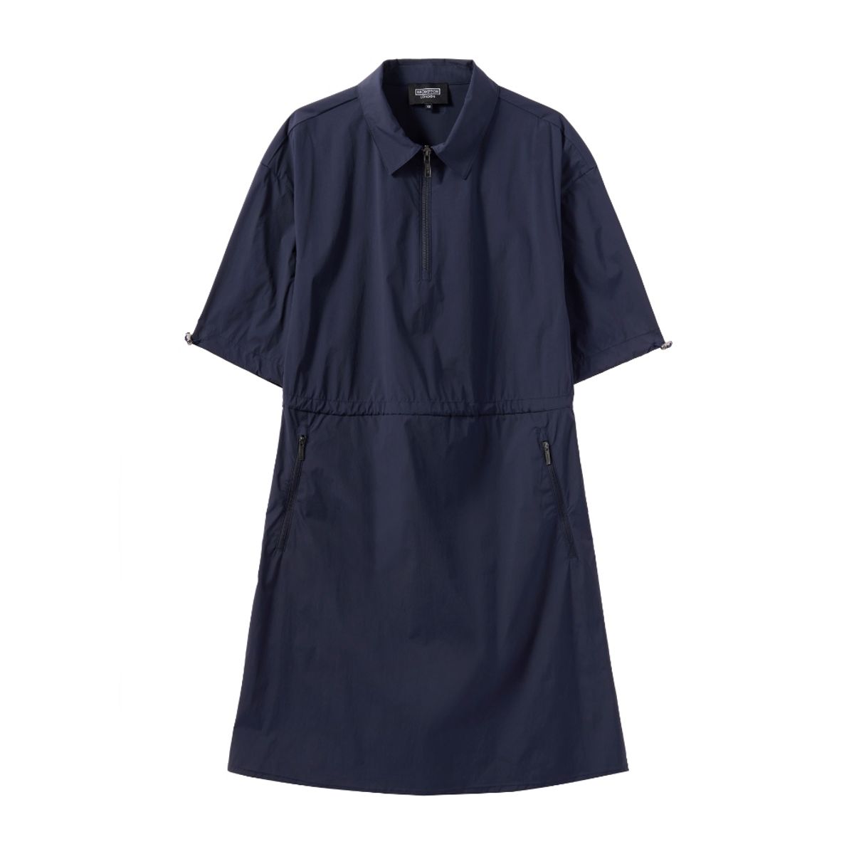 브롬톤 런던(BROMPTON LONDON) W HALF ZIP DRESS - NAVY (P242WOP354)