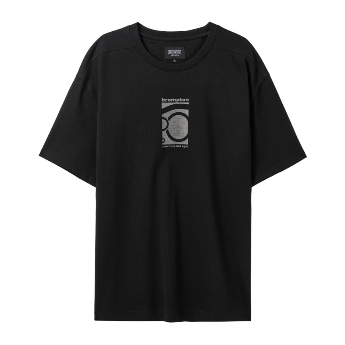 브롬톤 런던(BROMPTON LONDON) REFLECTIVE GRAPHIC T-SHIRT - BLACK (P242UTS126)