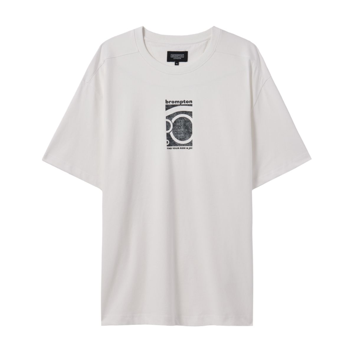 브롬톤 런던(BROMPTON LONDON) REFLECTIVE GRAPHIC T-SHIRT - WHITE (P242UTS126)