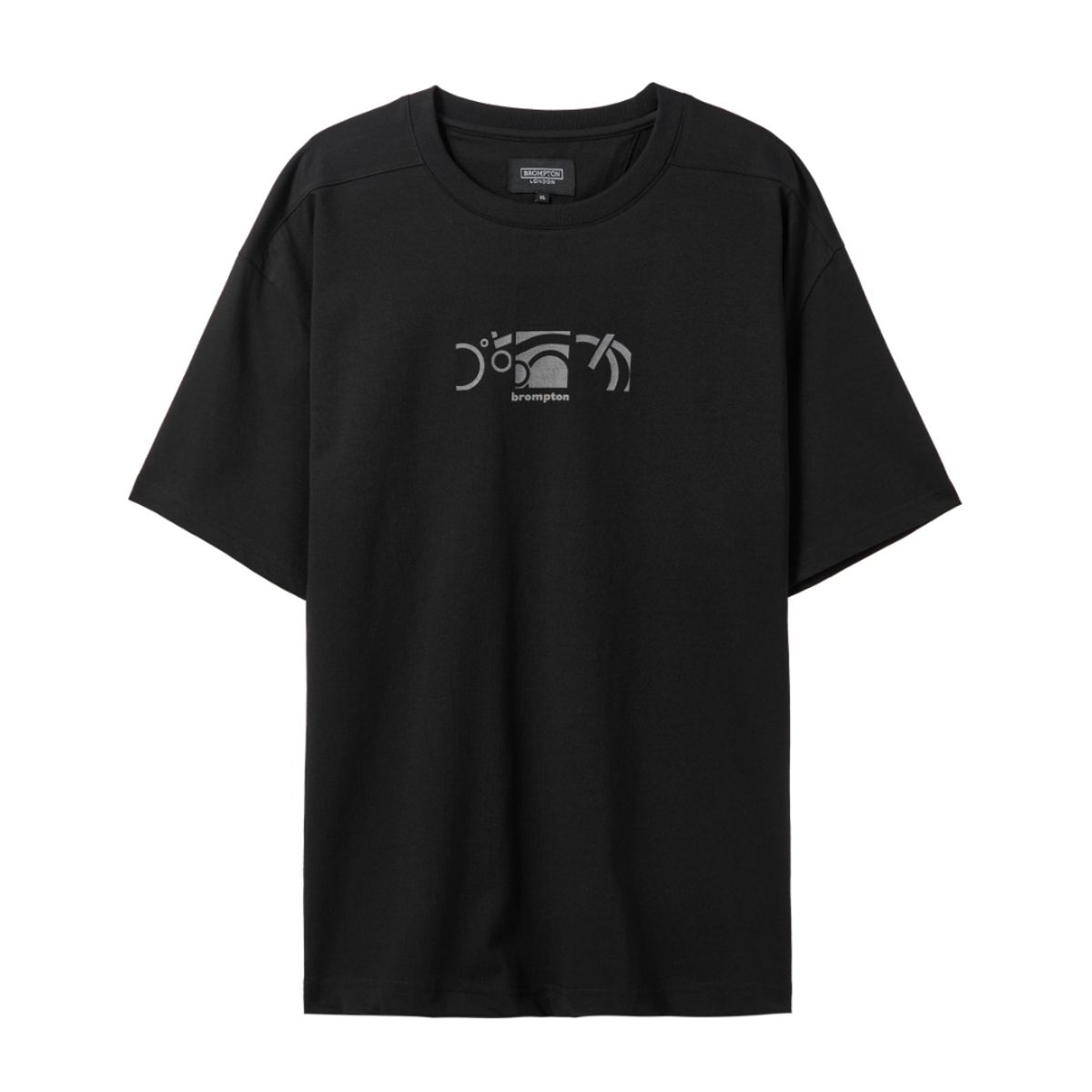 브롬톤 런던(BROMPTON LONDON) COMMUTER GRAPHIC T-SHIRT - BLACK (P242UTS127)