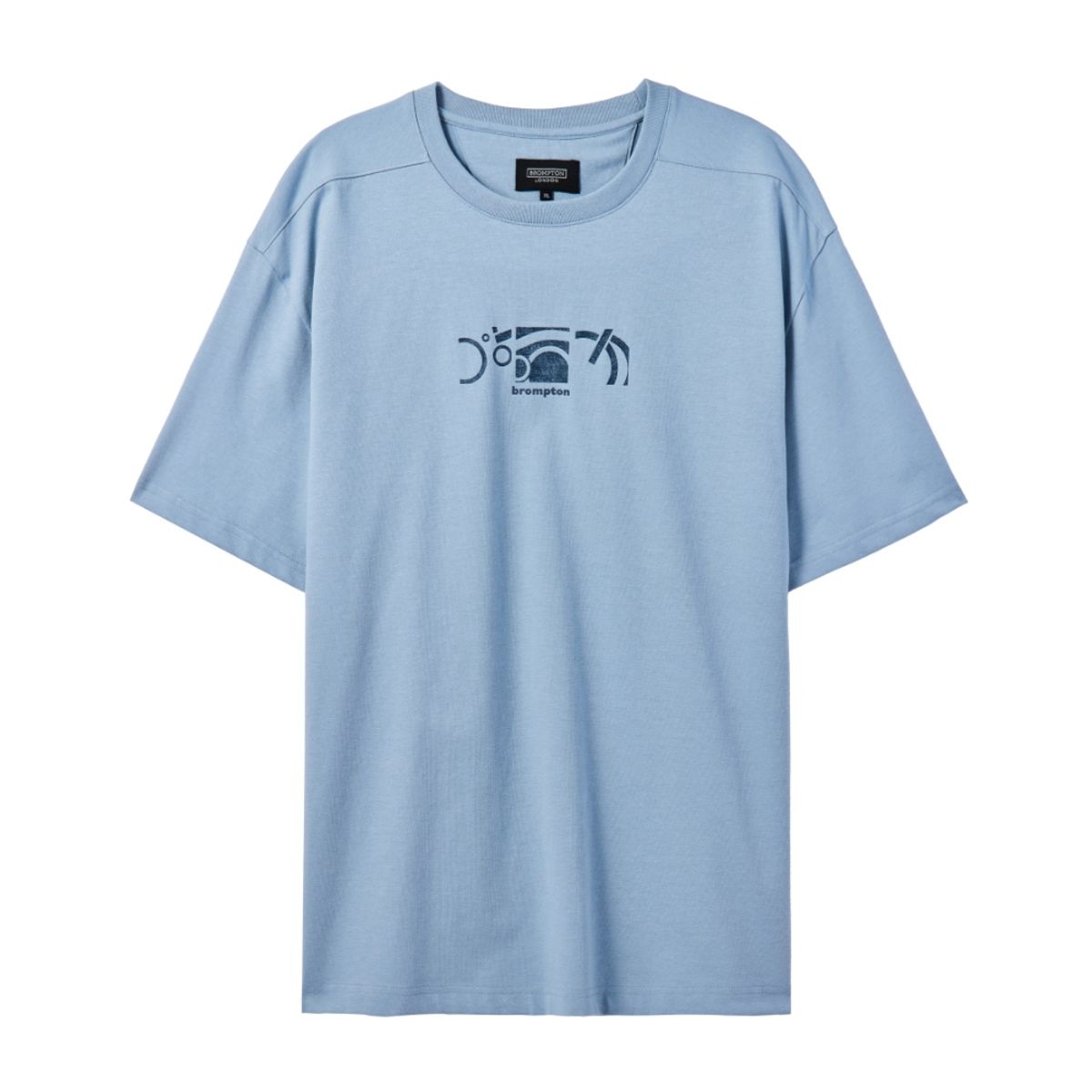 브롬톤 런던(BROMPTON LONDON) COMMUTER GRAPHIC T-SHIRT - L/BLUE (P242UTS127)