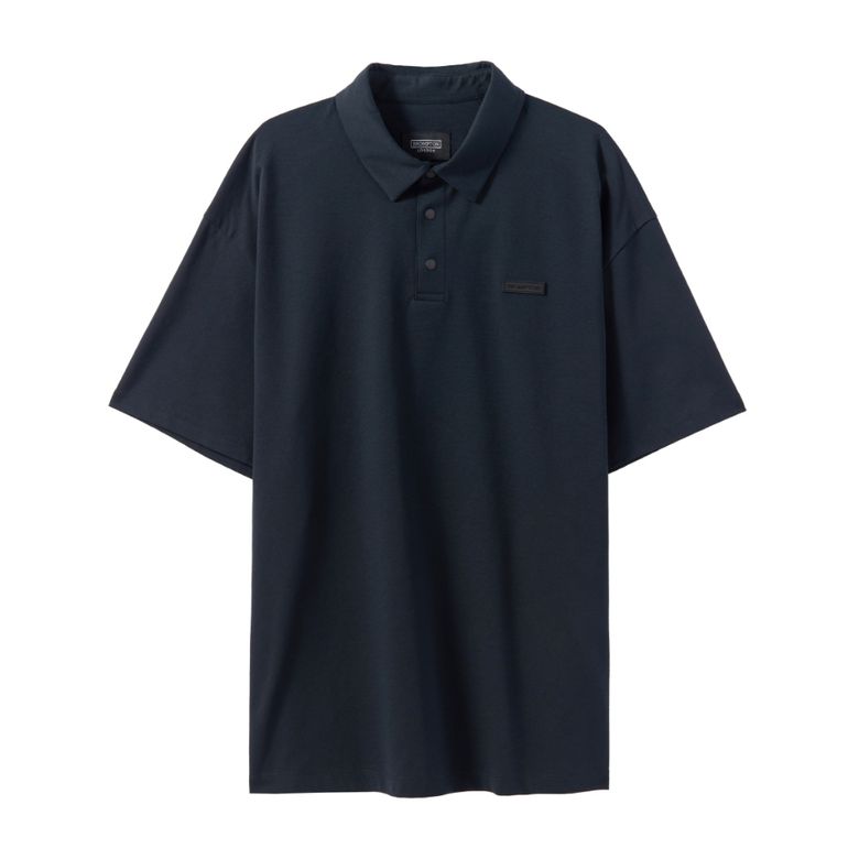 SUPIMA STRETCH COLLAR T-SHIRT - BLACK (P242UPL120)