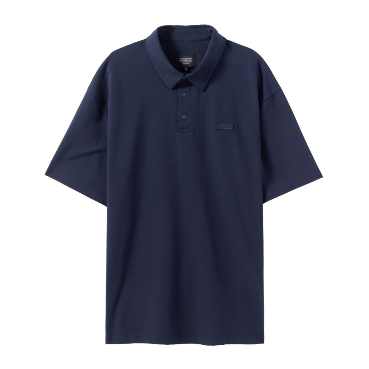 브롬톤 런던(BROMPTON LONDON) SUPIMA STRETCH COLLAR T-SHIRT - NAVY (P242UPL120)