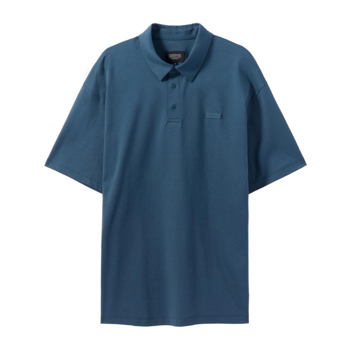 브롬톤 런던(BROMPTON LONDON) SUPIMA STRETCH COLLAR T-SHIRT - T/BLUE (P242UPL120)