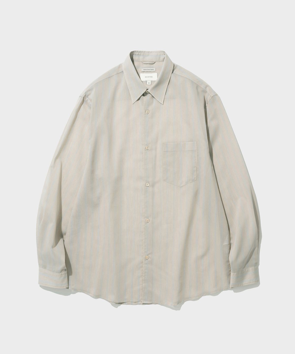 셔터(SHIRTER) VAILED SHIRT (STRIPE BEIGE)