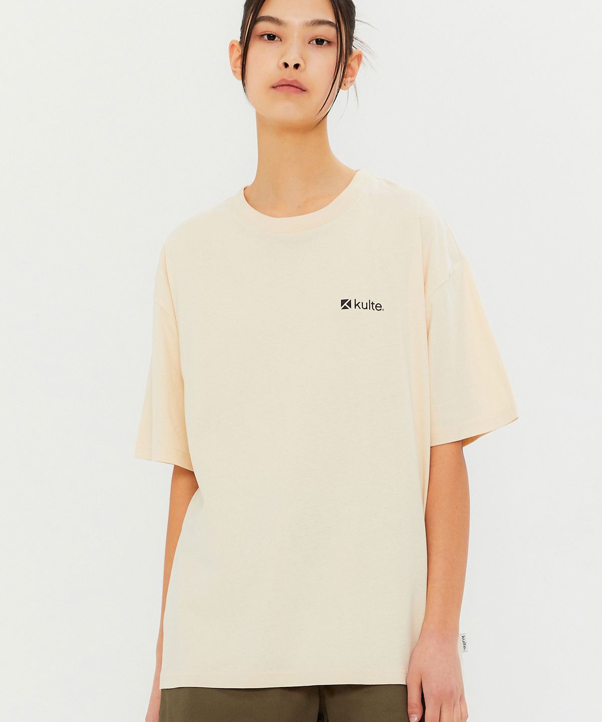 쿨트(KULTE) ICON LOGO T-SHIRT IVORY