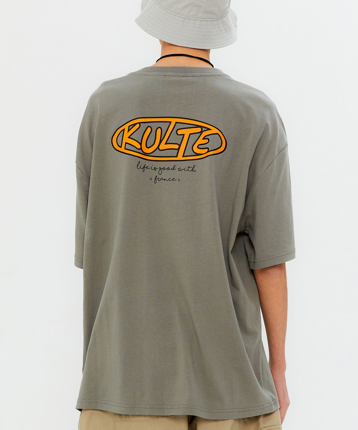 쿨트(KULTE) ORBIT LOGO T-SHIRT L.KHAKI