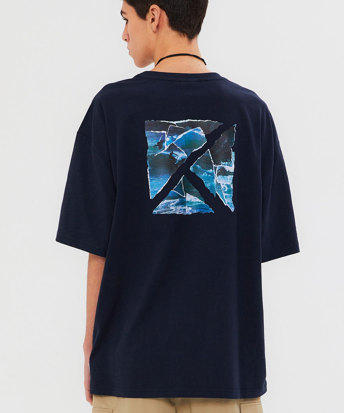 쿨트(KULTE) OCEAN PIECE T-SHIRT NAVY
