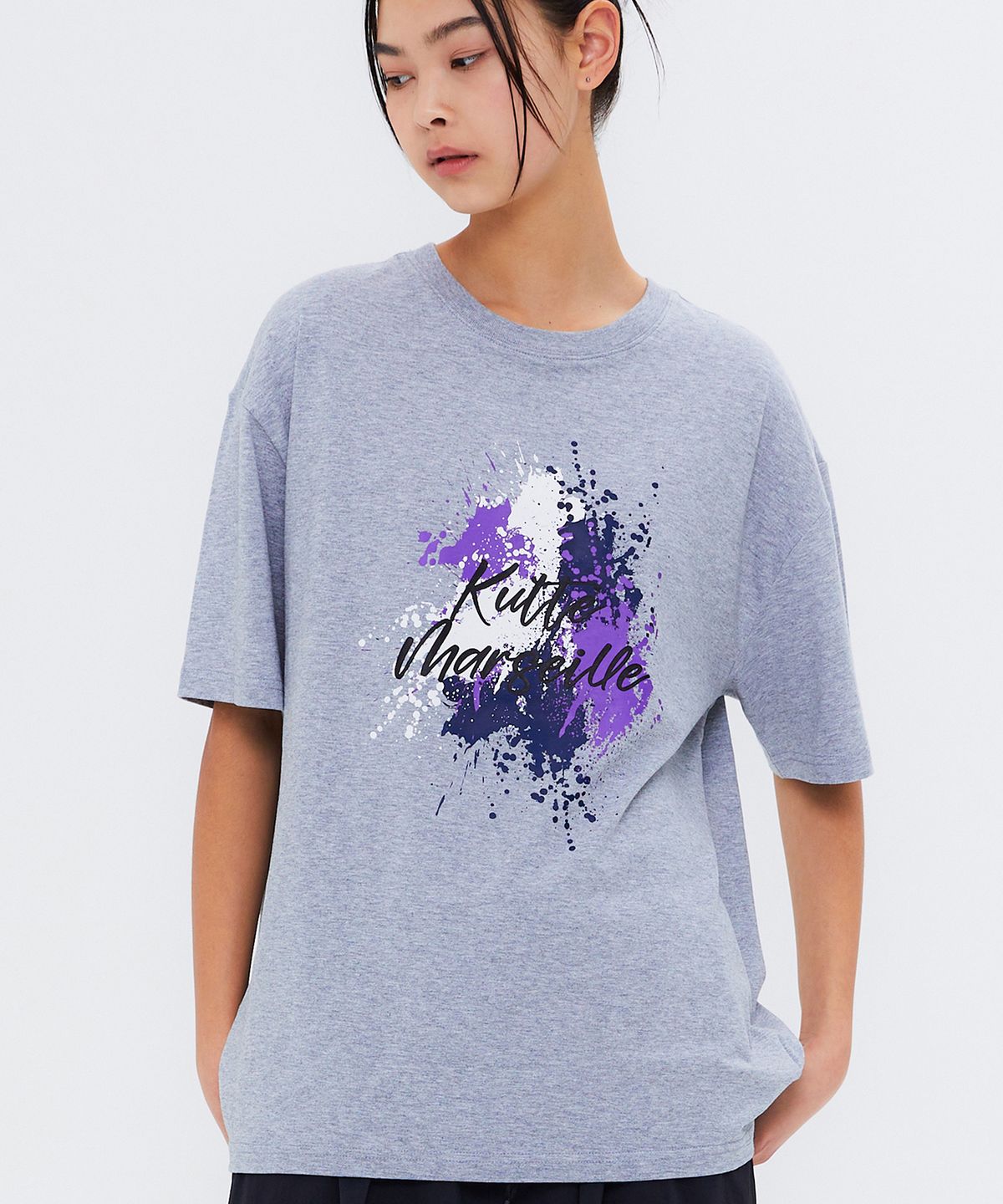 쿨트(KULTE) SPRAY PAINT T-SHIRT M.GREY