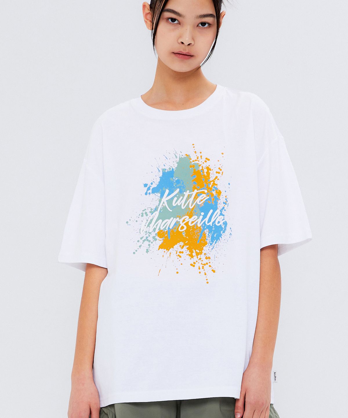 쿨트(KULTE) SPRAY PAINT T-SHIRT WHITE