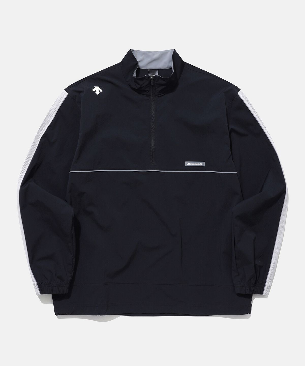 데상트(DESCENTE) 스포티 긴팔 홑겹형 아노락 블랙(SP223UAN41)