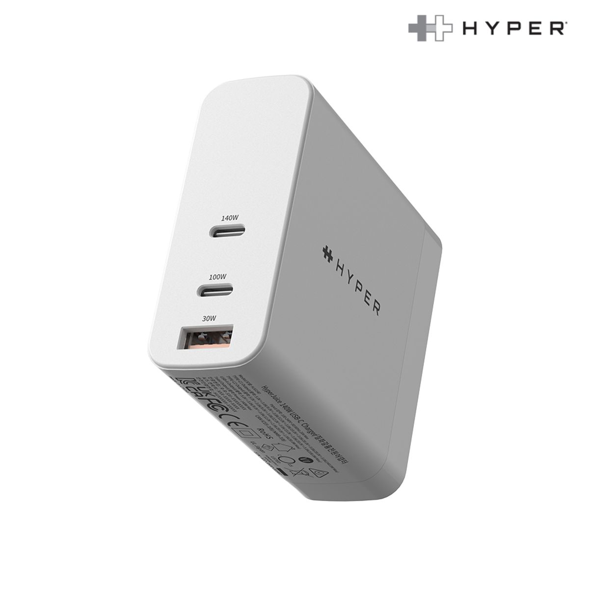 하이퍼(HYPER) 하이퍼쥬스 140W, GaN PD PPS 초고속 충전기 케이블 포함