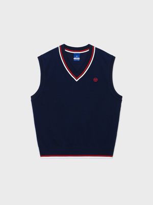 M 프레피 스웨터 베스트