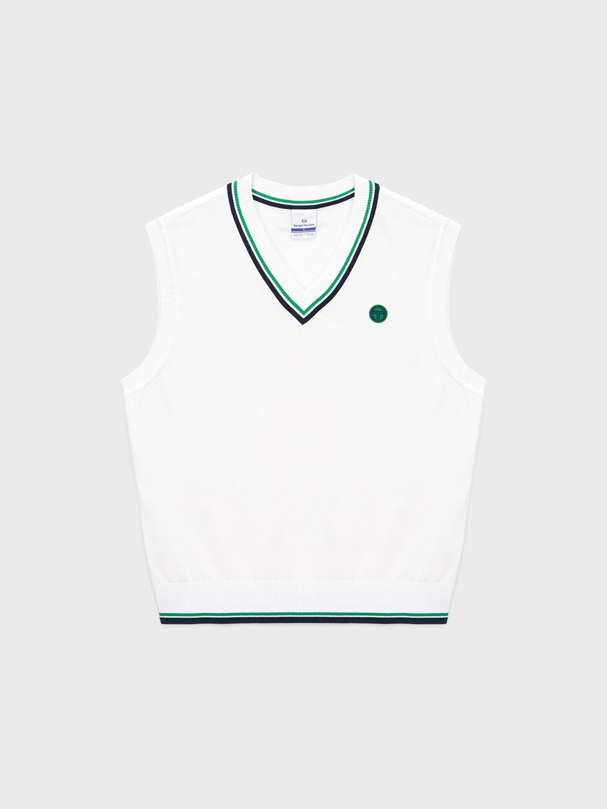 세르지오 타키니(SERGIO TACCHINI) M 프레피 스웨터 베스트 (White)