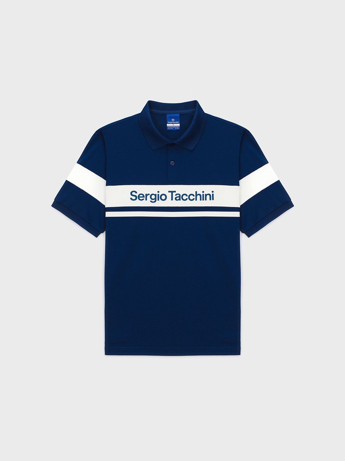 세르지오 타키니(SERGIO TACCHINI) M 고트 다마린도 반팔 폴로 셔츠 (Navy)