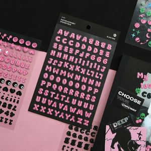 푸퍼 알파벳 스티커팩 2종 세트 다꾸 폴꾸 이니셜