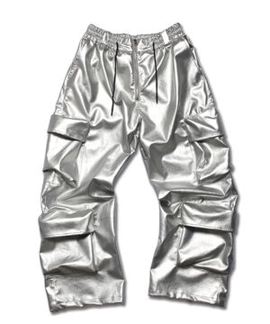 레더 빅카고 팬츠 실버