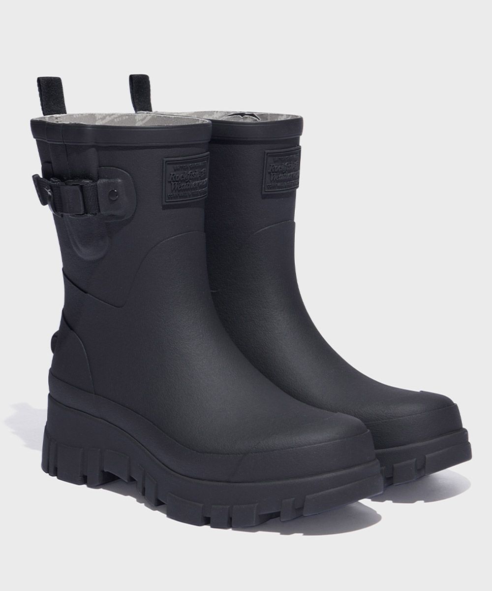 MUSINSA | ROCKFISH WEATHERWEAR FLATFORM WEAVING RAIN BOOTS