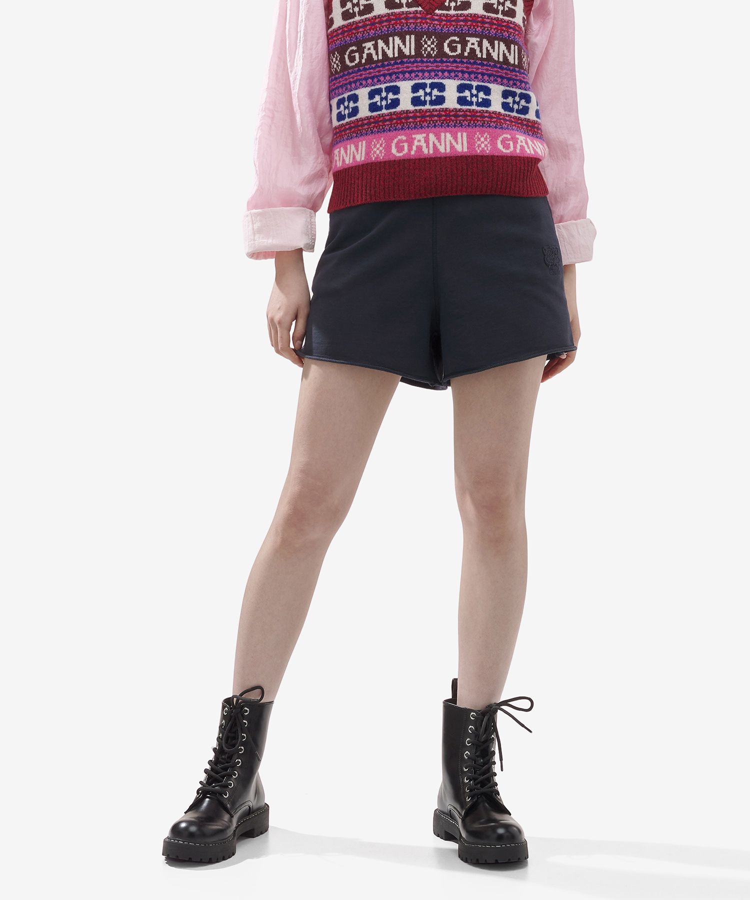 ★Ganni★ Light Isoli Drawstring Shorts Pants Sky Captain T3 MUSINSA | GANNI Light Isoli Drawstring Shorts Pants - Sky