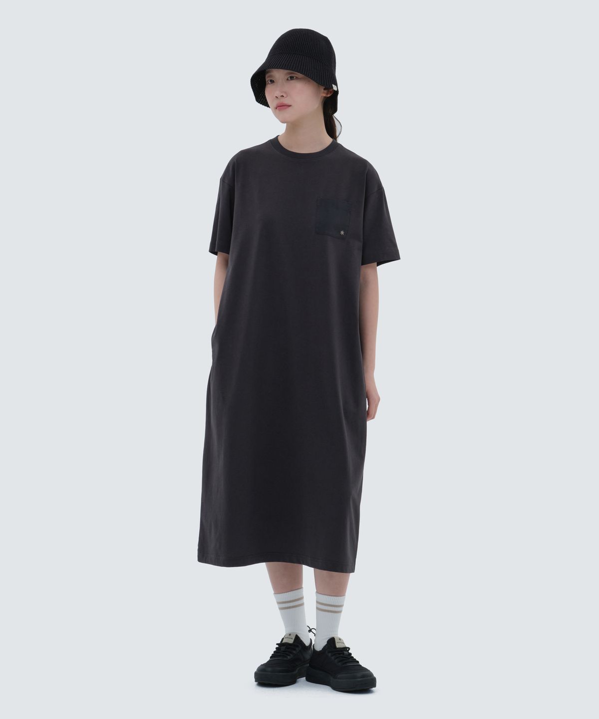 스노우피크 어패럴(SNOWPEAK APPAREL) 클랜드 여성 하이브리드 롱원피스 Dark Charcoal (S24MWDOP13)