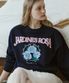 Rambling Rose Print Sweatshirt - Navy