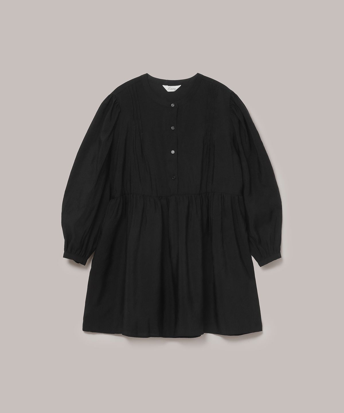 라미네즈(LAMINEZ) 퓨어 미디 드레스 - 블랙