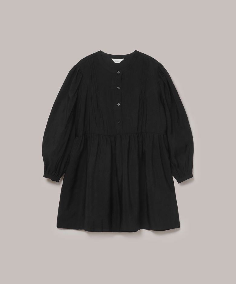 퓨어 미디 드레스 - 블랙