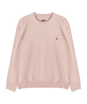 시그니처 플라워 소프트 니트 [핑크]