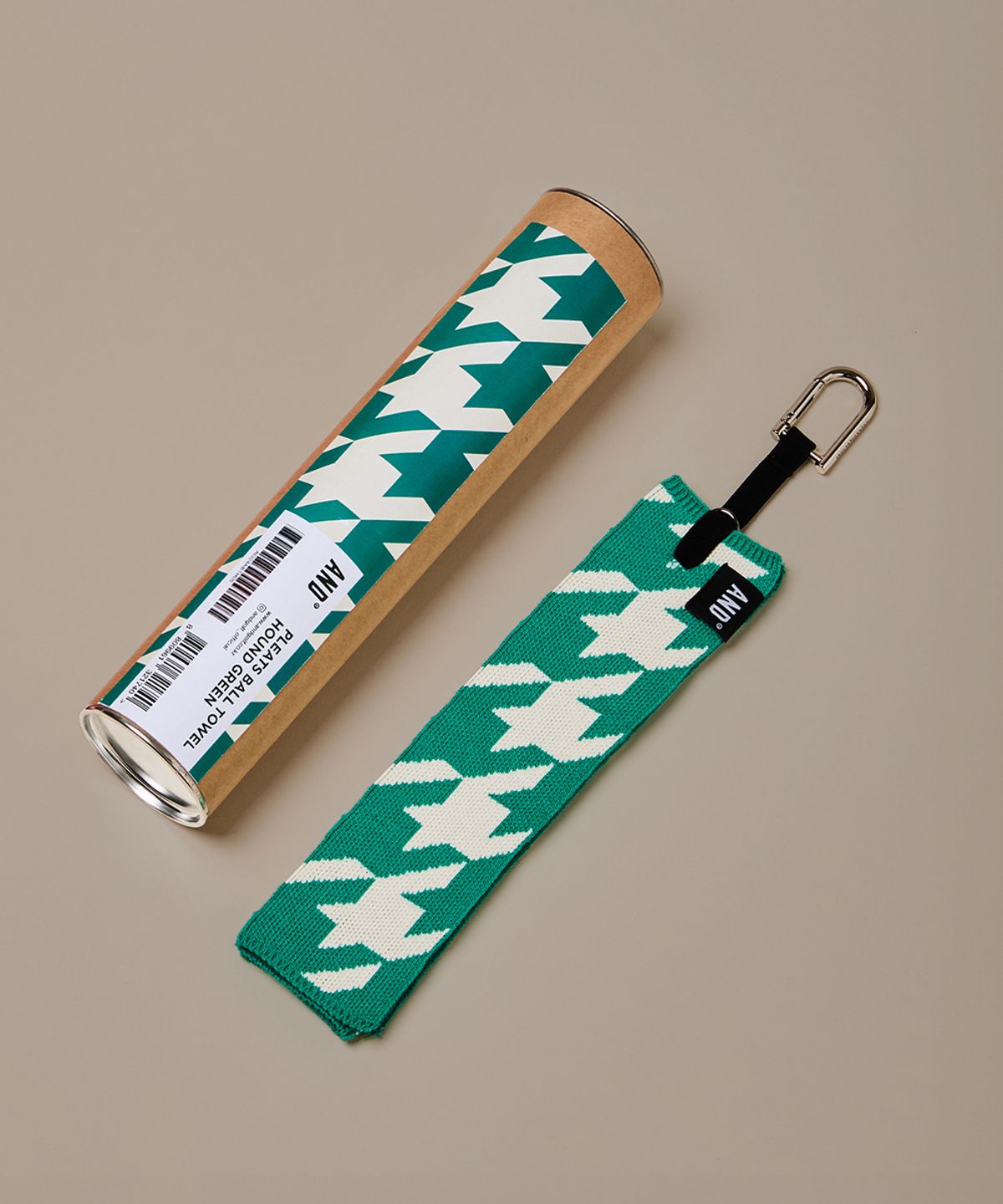 앤드 골프(AND GOLF) Pleats Ball Towel Hound Green