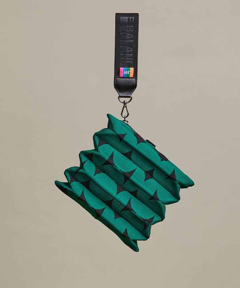 Handy Pleats Pouch Modern BlackGreen