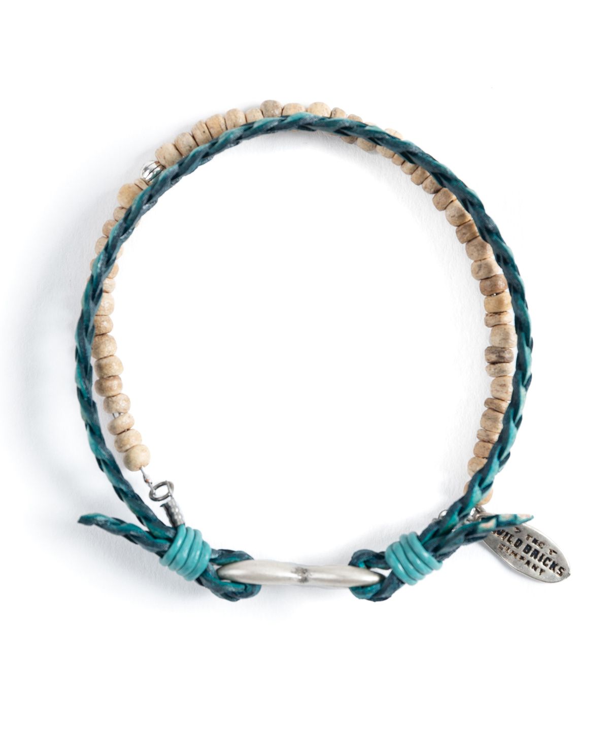 와일드 브릭스(WILD BRICKS) LC DUAL BRACELET (aqua&beige)