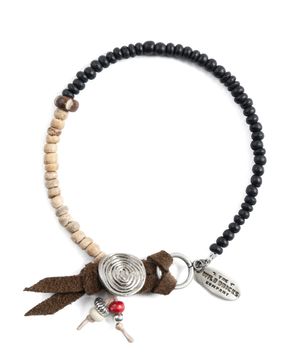 MB ETHNIC BRACELET (black&beige)