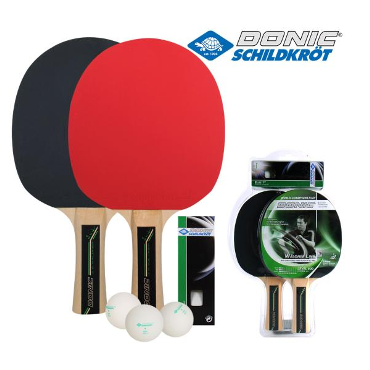 도닉(DONIC) 탁구 세트 2-PlayerSet WALDNER 400 788492