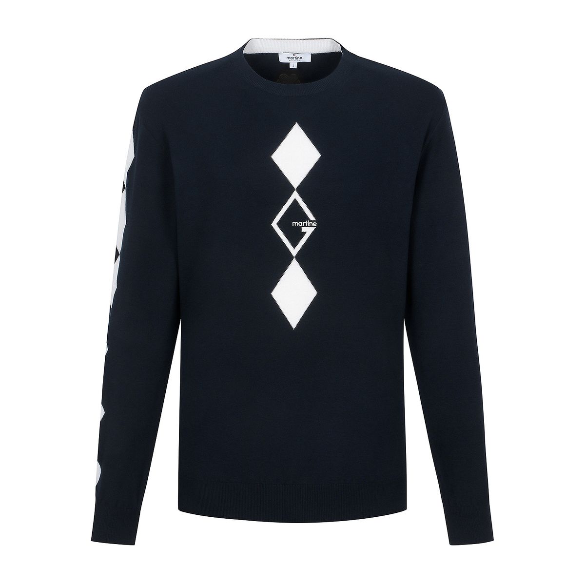 마틴골프(MARTINE GOLF) Argyle Intasha Sweater_Navy (Men)