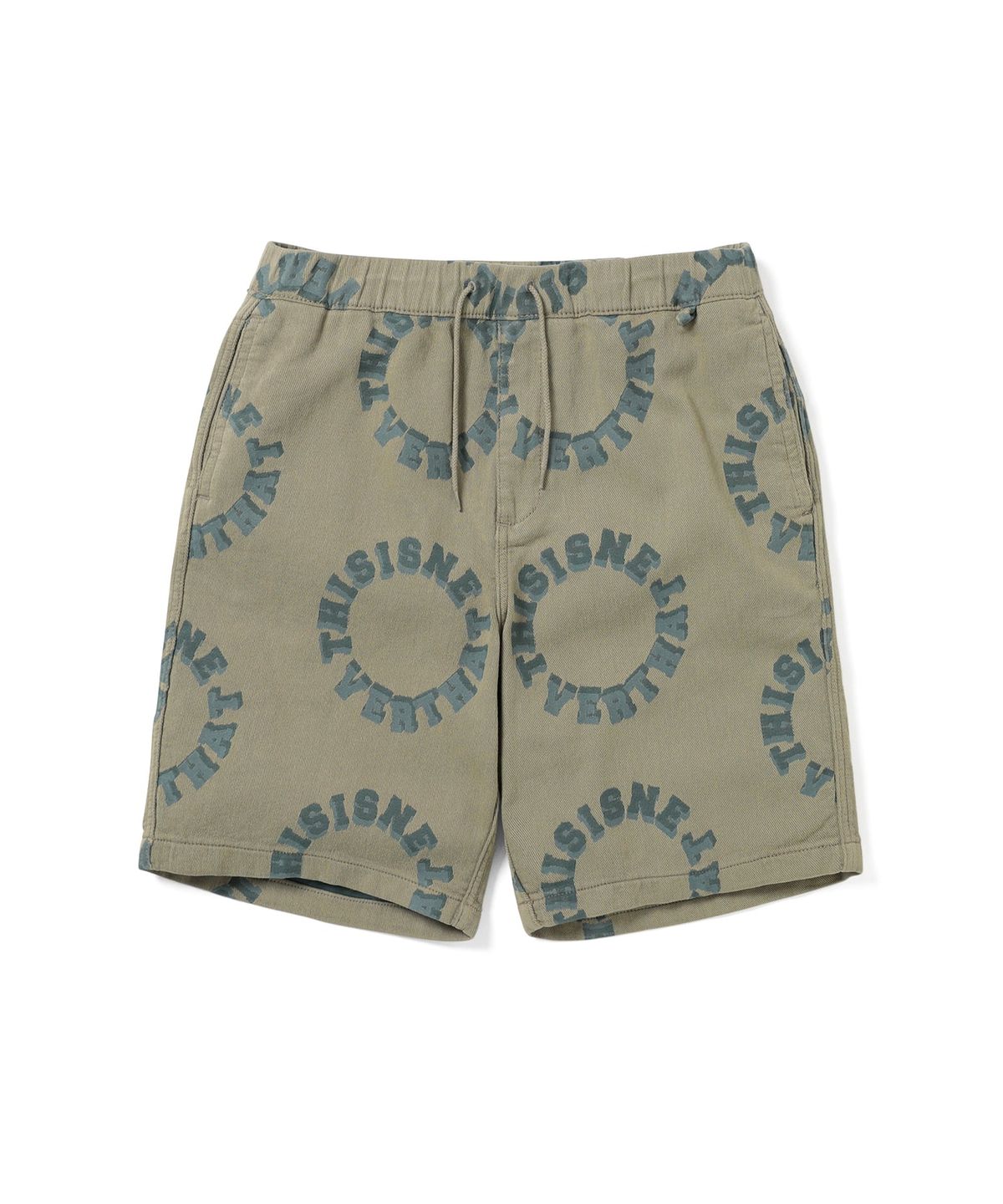 디스이즈네버댓(THISISNEVERTHAT) 2Tone Logo Jacquard Short Beige