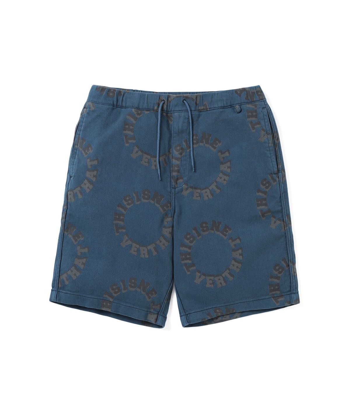 디스이즈네버댓(THISISNEVERTHAT) 2Tone Logo Jacquard Short Blue