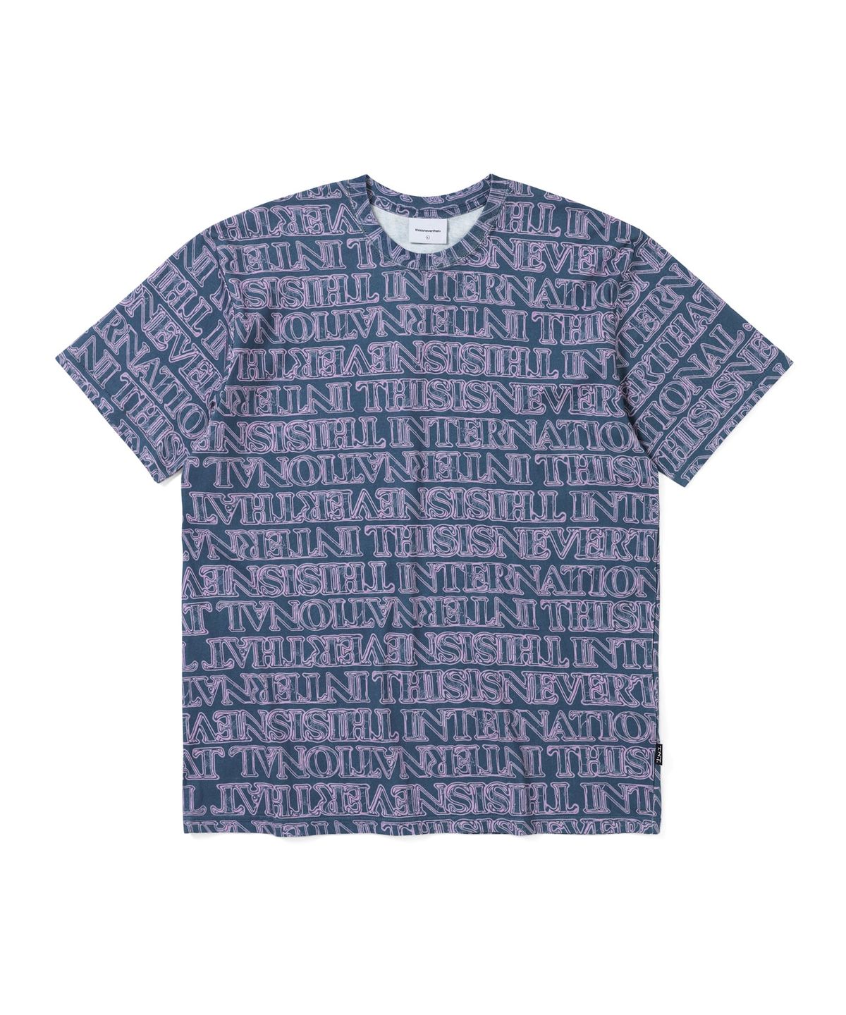 디스이즈네버댓(THISISNEVERTHAT) Glass Logo Tee Navy