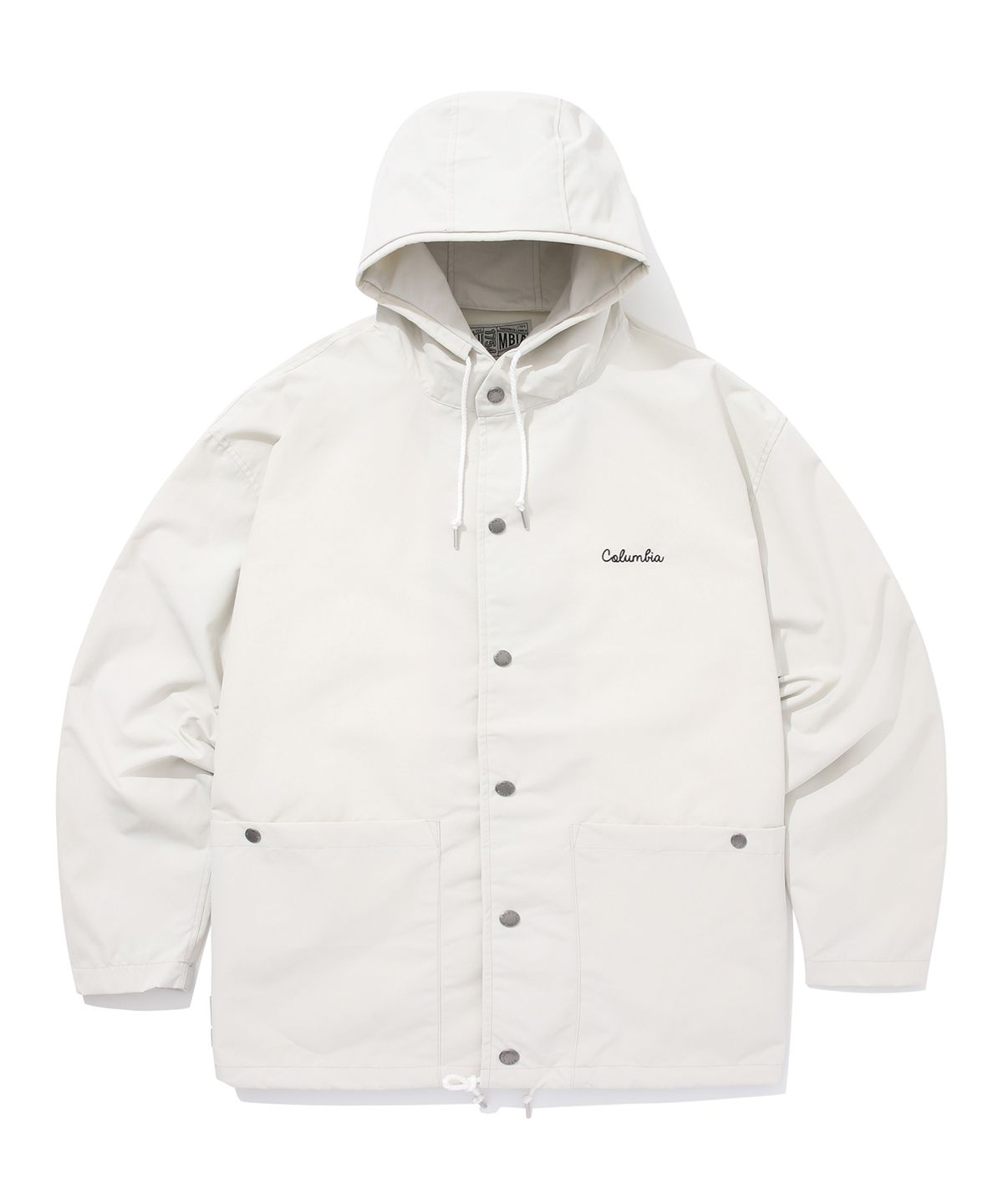컬럼비아 유니버시티(COLUMBIA UNIVERSITY) CLASSIC LOGO NYLON HOODIE JACKET 그레이지