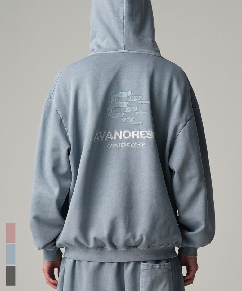 Bang Bang Pigment Hood Zip-up - 3COL