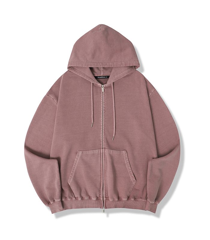 MUSINSA | AVANDRESS Bang Bang Pigment Hood Zip-up PINK