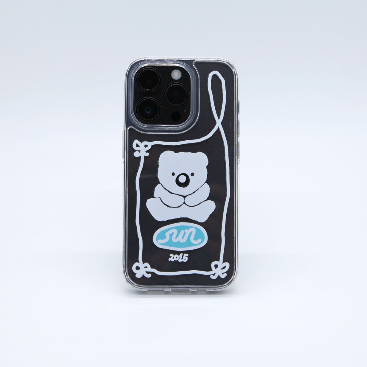 세컨드유니크네임(SECOND UNIQUE NAME) SUN CASE GRAPHIC CLEAR BEAR WHITE
