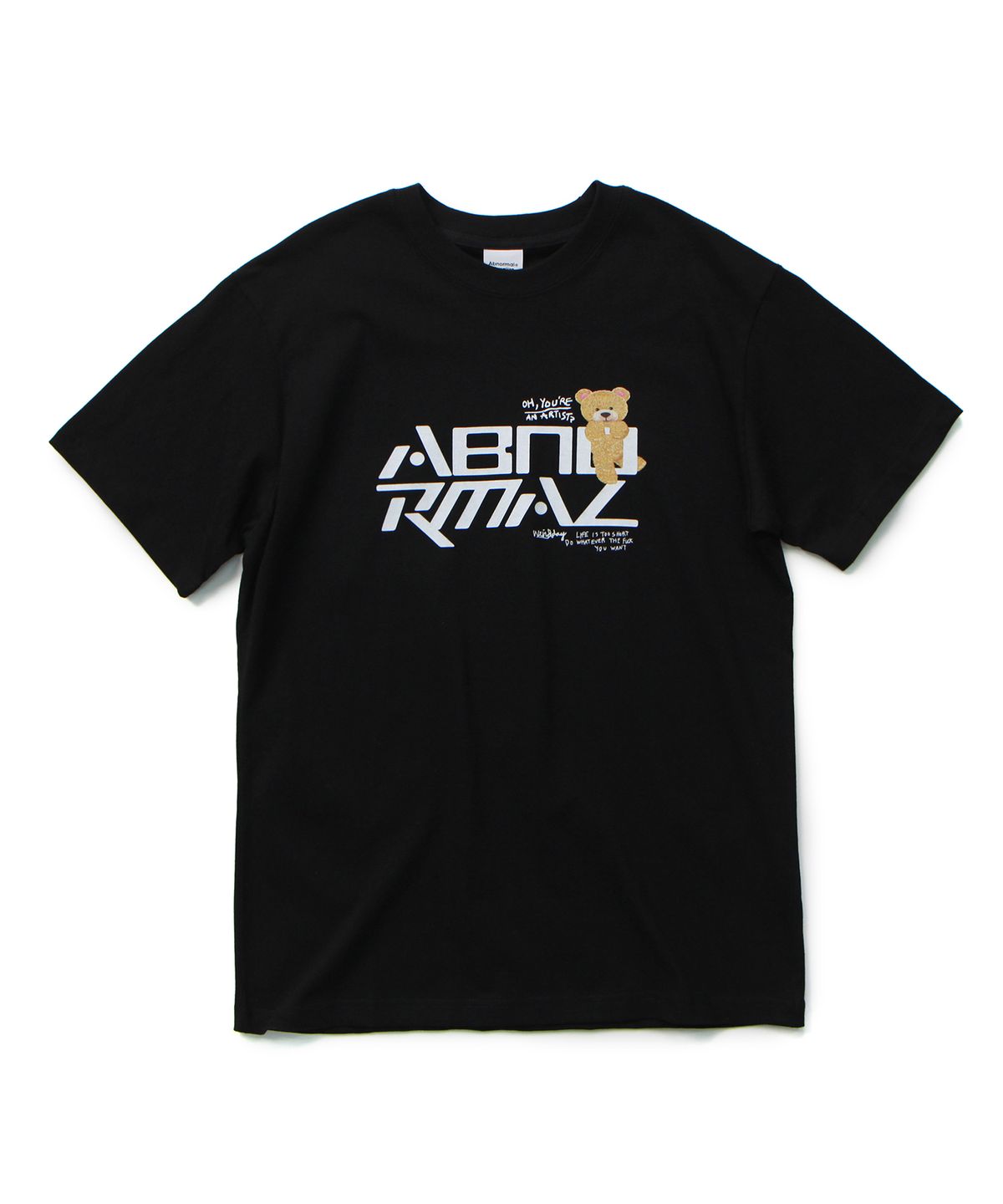 앱놀머씽(ABNORMALTHING) 심볼릭 베어 티셔츠 블랙 (SYMBOLIC BEAR T-SHIRT BLACK)