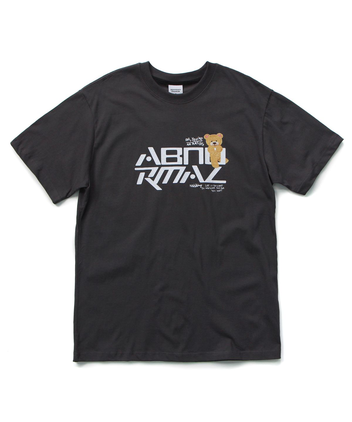앱놀머씽(ABNORMALTHING) 심볼릭 베어 티셔츠 차콜 (SYMBOLIC BEAR T-SHIRT CHARCOAL)