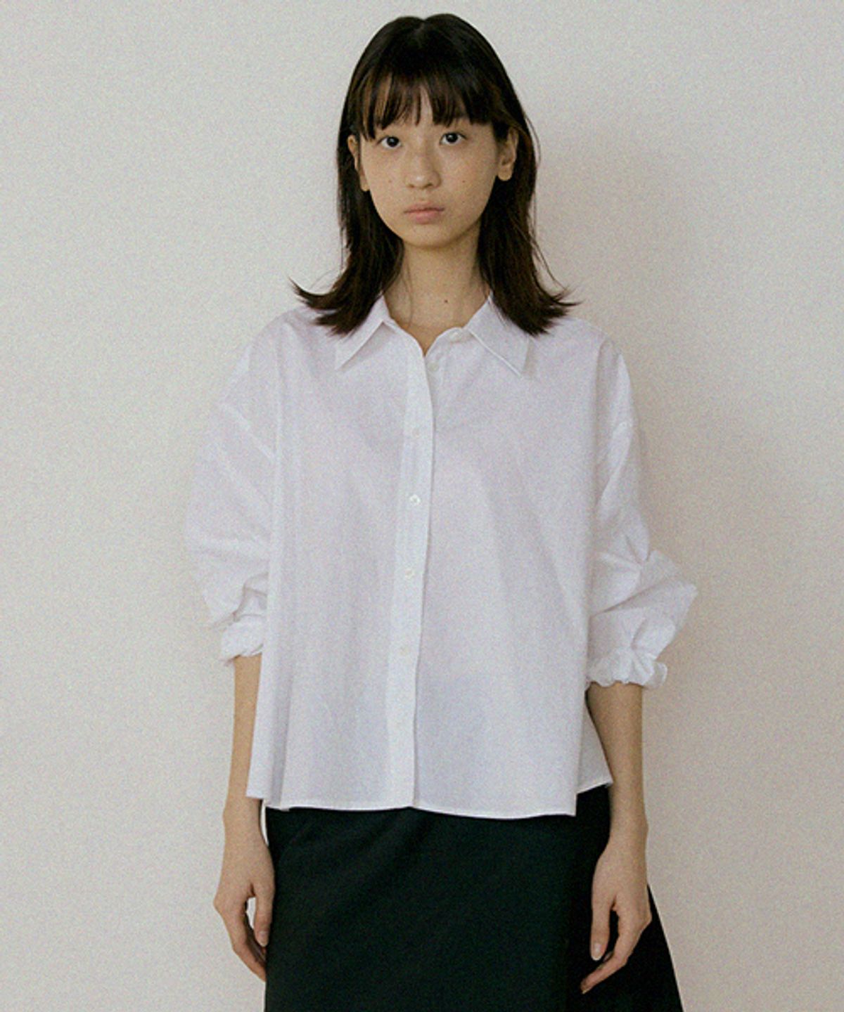 링서울(LINGSEOUL) basic cotton shirt-white