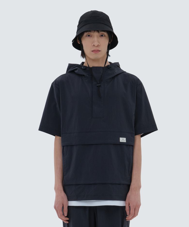 루트 후드 반팔 아노락 Navy (S24MURAN65)