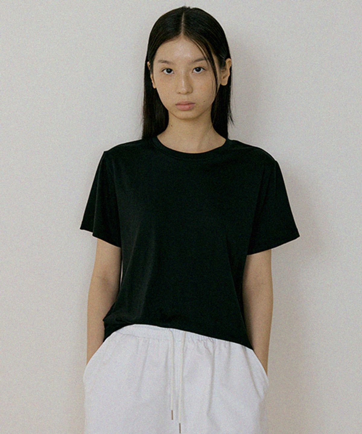 링서울(LINGSEOUL) tencel blended round top-black
