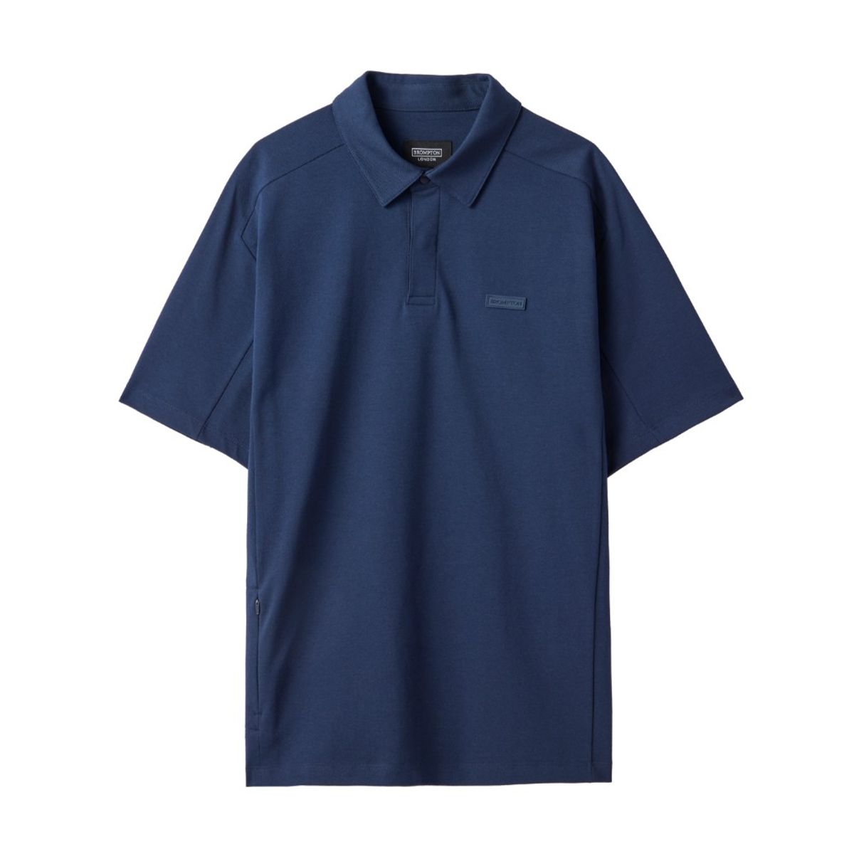 브롬톤 런던(BROMPTON LONDON) BUTTON COLLAR T-SHIRT - NAVY (P242MPL222)