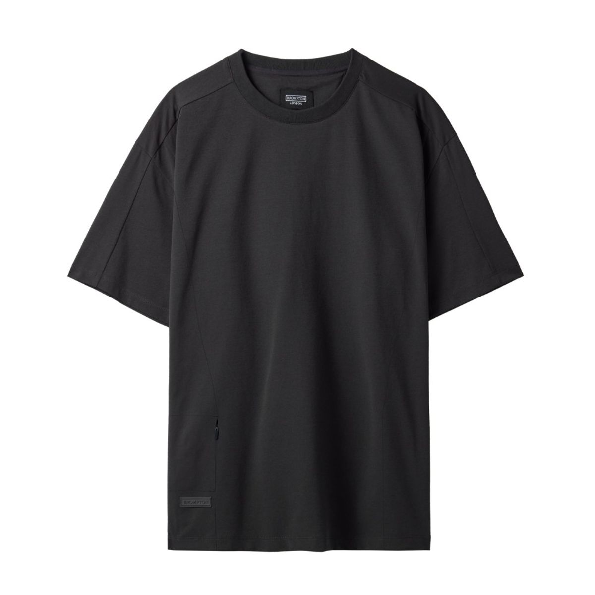 브롬톤 런던(BROMPTON LONDON) ECO DETAIL HALF SLEEVE T-SHIRT - BROWN - (P242UTS125)